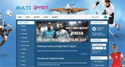 Desktop Screenshot of multisport.sk
